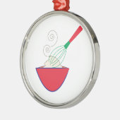 Whisk en Bowl Metalen Ornament (Links)