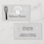 Whisk en Chef Pet | Marmer Visitekaartje (Voorkant / Achterkant)