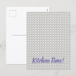 Whisk- en koelspatroon voor keukengerei feestdagenkaart