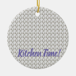 Whisk- en koelspatroon voor keukengerei keramisch ornament