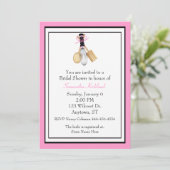 Whisk en Spoons Bridal Shower Invitation Kaart (Staand voorkant)