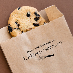Whisk gepersonaliseerd bakken koken rubberstempel