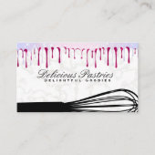 Whisk | Glitter Bokeh Drip Visitekaartje (Voorkant)