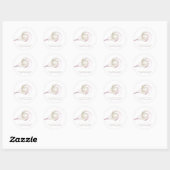 Whisk Glitter Sparkle Bakery Chef Roos Gold Ronde Sticker (Vel)