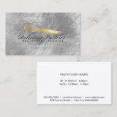 Whisk Gold Culinair Metalen Glans Visitekaartje (Voorkant / Achterkant)