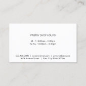 Whisk Gold Culinair Metalen Glans Visitekaartje (Achterkant)