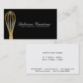 Whisk (goud) | Cultuurmeester Visitekaartje (Voorkant / Achterkant)