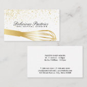 Whisk (goud) | Cultuurmeester Visitekaartje (Voorkant / Achterkant)