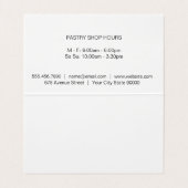 Whisk (goud) | Cultuurmeester Visitekaartje (Binnenkant ongevouwen)