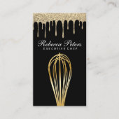 Whisk Goud | Glitter Drip Syrup Visitekaartje (Voorkant)