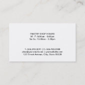 Whisk | Gouden druppels | Gouden metaal Visitekaartje (Achterkant)