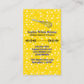 Whisk it Chef (Bakery & Caterer) Blush Pink & Gold Visitekaartje (Achterkant)