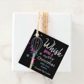 Whisk je een vrolijke kerst bakken bedankjes labels (In situ)