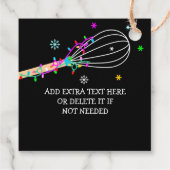 Whisk je een vrolijke kerst bakken bedankjes labels (Achterkant)