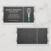 Whisk | Lederen met titularis | Metaalgrens Visitekaartje (Voorkant / Achterkant)