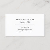 WHISK LEPEL SPATEL op Black Wood Bakkerij, Caterin Visitekaartje (Achterkant)