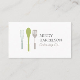 WHISK LEPEL SPATULA LOGO I voor Catering, Chef Visitekaartje