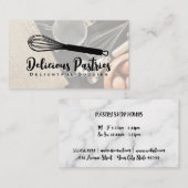 Whisk Logo | Baken-ingrediënten en -instrumenten Visitekaartje (Voorkant / Achterkant)