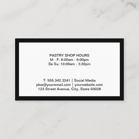 Whisk Logo | Bakkersingrediënten Visitekaartje (Achterkant)