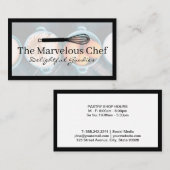 Whisk Logo | Bakkersingrediënten Visitekaartje (Voorkant / Achterkant)