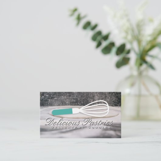 Whisk Logo | Folding Dough Visitekaartje (Staand voorkant)