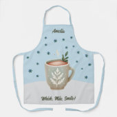 Whisk, Mix, Smile Cute Cocoa Cup Name Christmas Schort (Voorkant)