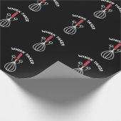 Whisk neemt Funny Baking Pun Dark BG Cadeaupapier (Hoek)