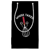 Whisk neemt Funny Baking Pun Dark BG Klein Cadeauzakje (Voorkant)