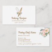 Whisk Rolling Pin Bakery Branding Visitekaartje (Voorkant / Achterkant)
