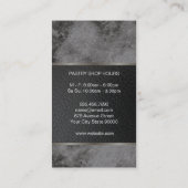 Whisk Rolling Pin Culary Master Black Marble Visitekaartje (Achterkant)