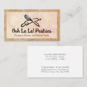 Whisk Rolling Pin Logo | Bakkerij Visitekaartje (Voorkant / Achterkant)