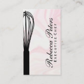 Whisk | Roze marmer achtergrond Visitekaartje (Voorkant)