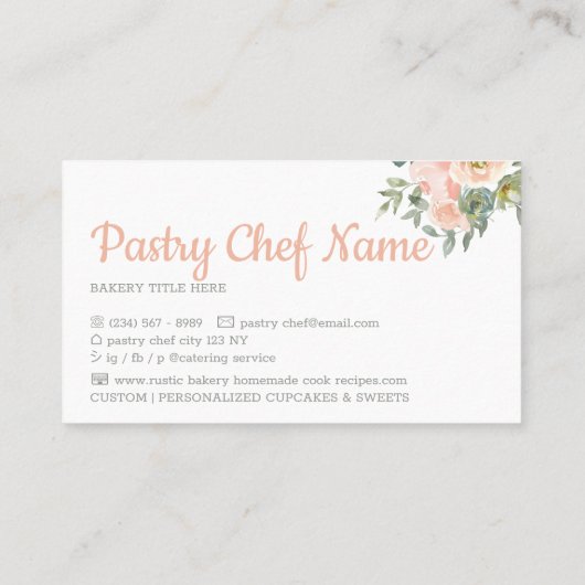 Whisk Signature bakend schattig Visitekaartje (Achterkant)