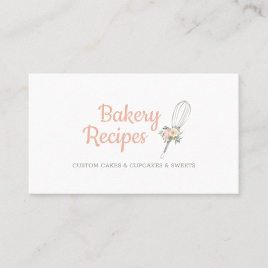 Whisk Signature bakend schattig Visitekaartje (Voorkant)