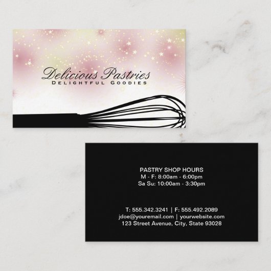 Whisk | Star Dust Visitekaartje (Voorkant / Achterkant)