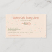 Whisk Stars Elegant Bakery Chef Visitekaartje (Achterkant)