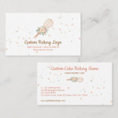 Whisk Stars Elegant Bakery Visitekaartje (Voorkant / Achterkant)