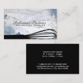 Whisk | Visitekaartje blauwe marmer (Voorkant / Achterkant)