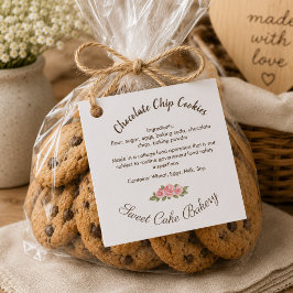 Whisk & Warmth Chocolade Cookie Ingredienten Label