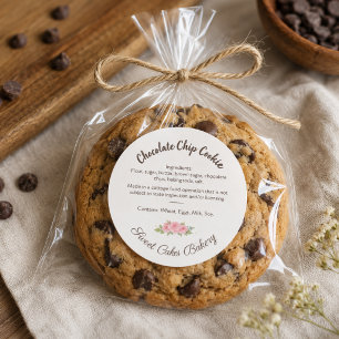 Whisk & Warmth Chocolade Cookie Ingredienten Label