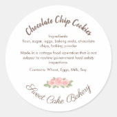 Whisk & Warmth Chocolade Cookie Ingredienten Label (Voorkant)