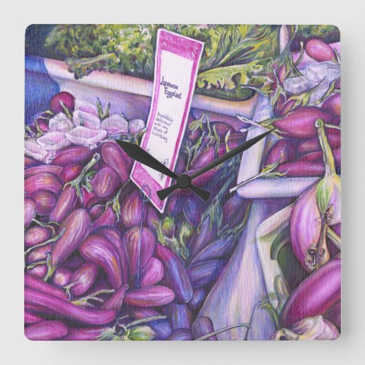 Whisk Well for Whale Soup Vierkante Klok (Voorkant)