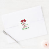 Whisk you Merry Kerstmis Ronde Sticker (Envelop)