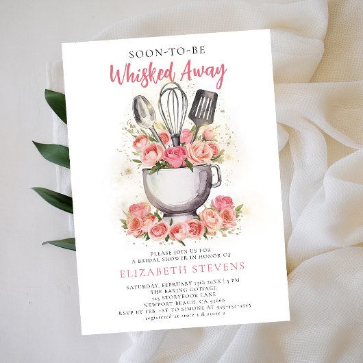 Whisked Away Baking Mixer Bowl Rozen Vrijgezellenf Kaart