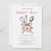 Whisked Away Bakken Koken Rozen Vrijgezellenfeest Kaart (Voorkant)