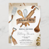Whisked Away Bridal Shower Invitation Kaart (Voorkant / Achterkant)