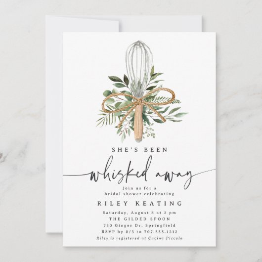 Whisked Away Kitchen Bridal Shower Kaart (Voorkant)