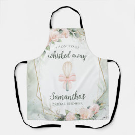 Whisked Away Roze Bloemen Vrijgezellenfeest Gift Schort