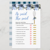 Whisked Away zei dat ze Kaart van games zei (Voorkant / Achterkant)