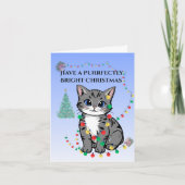 Whisker Festive Wishes Folded Greeting Card Kaart (Voorkant)